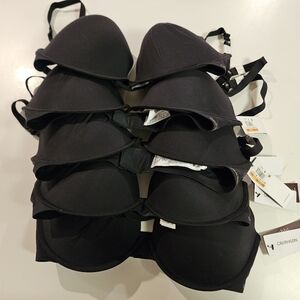 Calvin Klein NWT Women's Lot Of 5 Plunge Memory Foam Comfort Bras 38DD